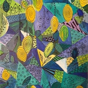 Abstract Geometric Art Canvas